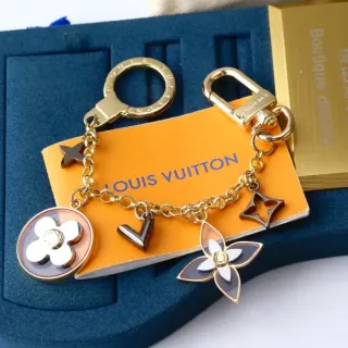 Louis Vuitton Multi-Charm Enamel Flower Star Keyring Bracelet