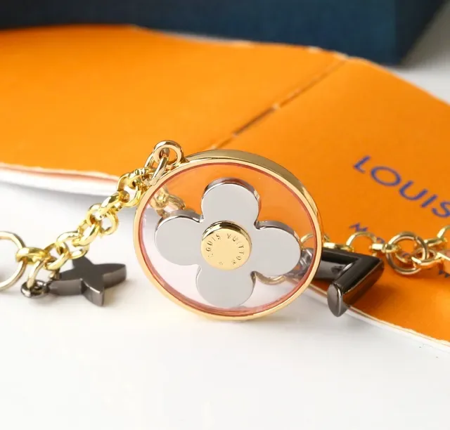 Louis Vuitton Multi-Charm Enamel Flower Star Keyring Bracelet 3