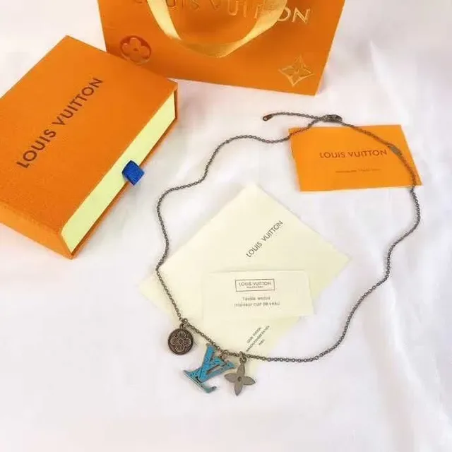 Louis Vuitton Multi-Charm Enamel Monogram Necklace 3
