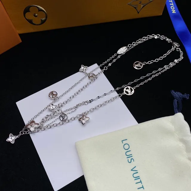 Louis Vuitton Multi-Charm Layered Chain Necklace 6