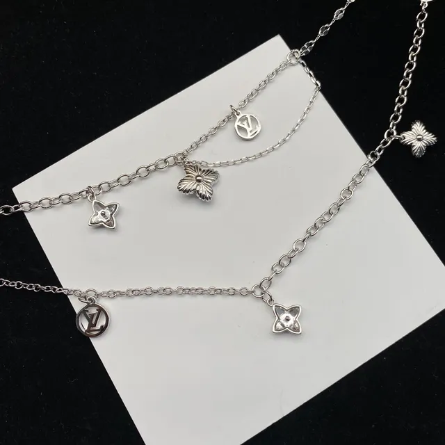 Louis Vuitton Multi-Charm Layered Chain Necklace 7