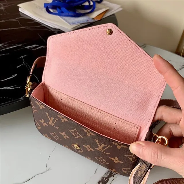 Louis Vuitton Multi Pochette Accessoires Brown Army Green Monogram Canvas Flap Closure Messenger Bag 3