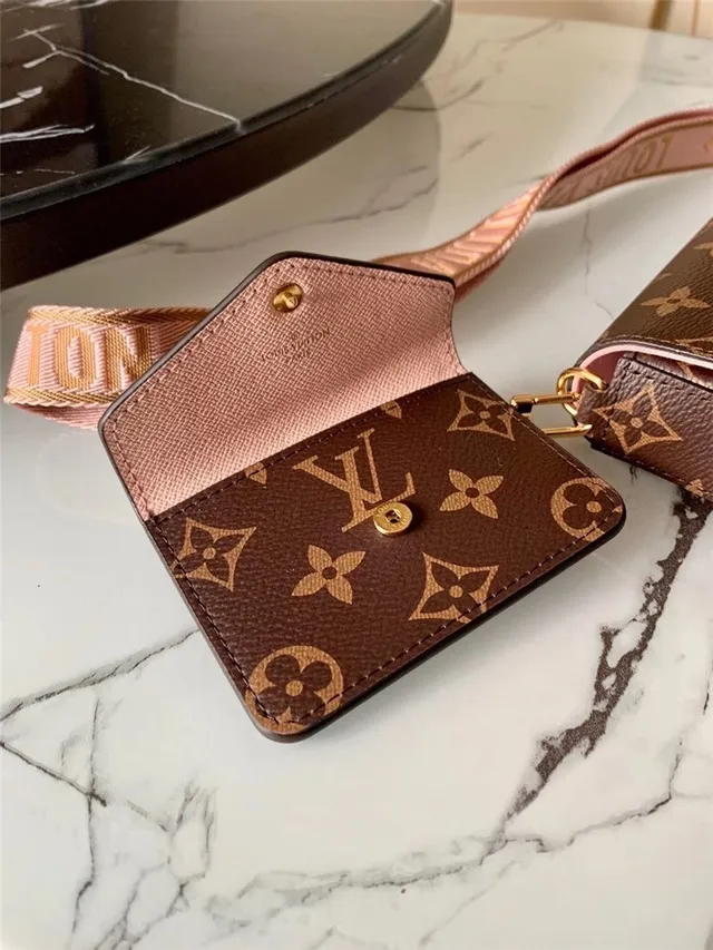 Louis Vuitton Multi Pochette Accessoires Brown Army Green Monogram Canvas Flap Closure Messenger Bag 4