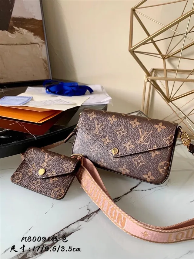 Louis Vuitton Multi Pochette Accessoires Brown Army Green Monogram Canvas Flap Closure Messenger Bag 10