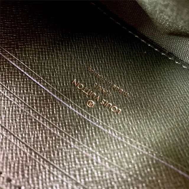 Louis Vuitton Multi Pochette Accessoires Brown Army Green Monogram Canvas Flap Closure Messenger Bag 12