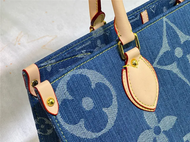 Louis Vuitton Neverfull Denim Monogram Tote Bag 7