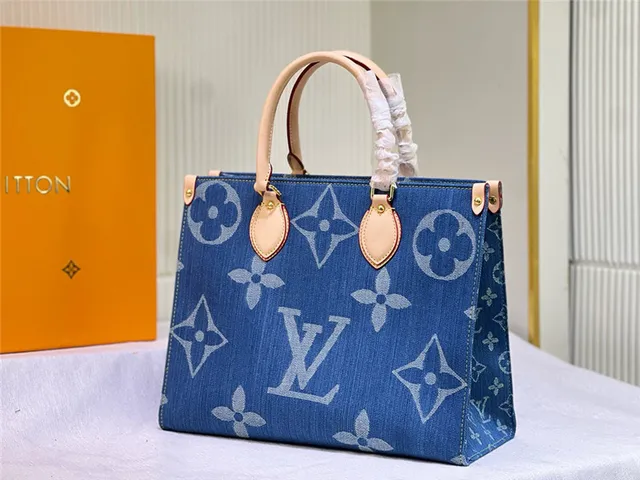 Louis Vuitton Neverfull Denim Monogram Tote Bag 8