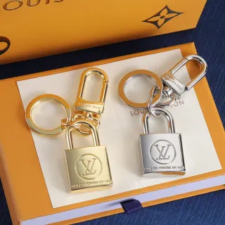 Louis Vuitton Padlock Key Holder Gold Silver Engraved Monogram Phone Case