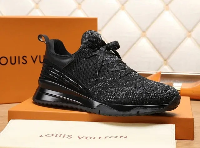 Louis Vuitton Run Away Black Knit Lifestyle Sneakers 2