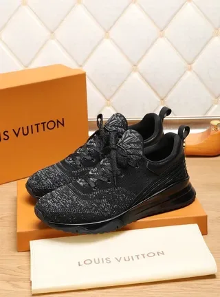 Louis Vuitton Run Away Black Knit Lifestyle Sneakers 5
