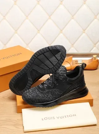 Louis Vuitton Run Away Black Knit Lifestyle Sneakers 8