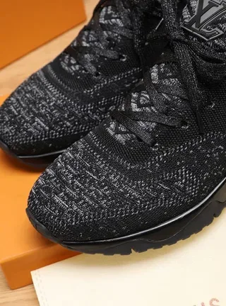 Louis Vuitton Run Away Black Knit Lifestyle Sneakers 9