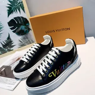 Louis Vuitton Run Away Negro Arcoíris Script Estilo de vida Zapatillas