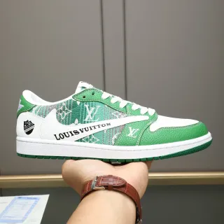 Louis Vuitton Run Away Green and White Monogram Lifestyle Sneakers