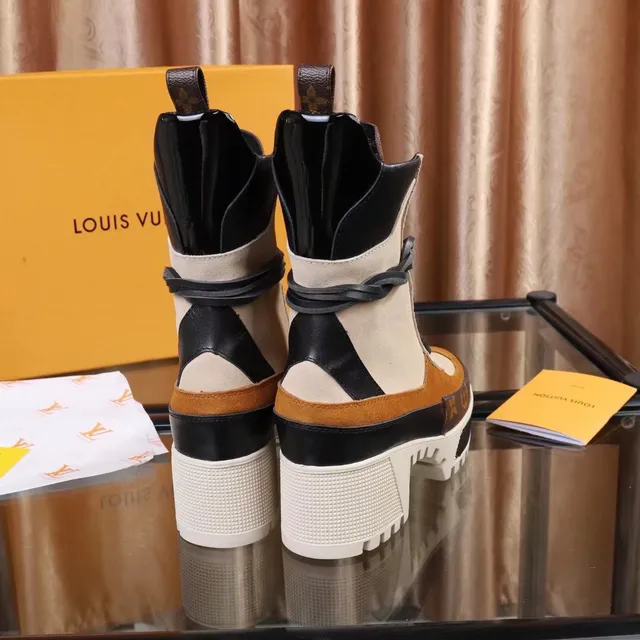 Louis Vuitton Run Away Monogram Suede Ankle Boots 3
