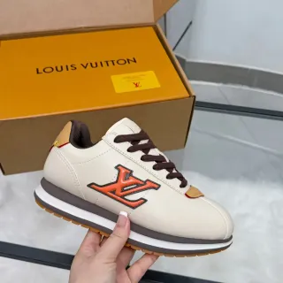 Louis Vuitton Run Away Off-White Brown Orange Lifestyle Sneakers