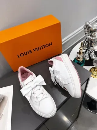 Louis Vuitton Run Away White and Pink Platform Lifestyle Sneakers 2