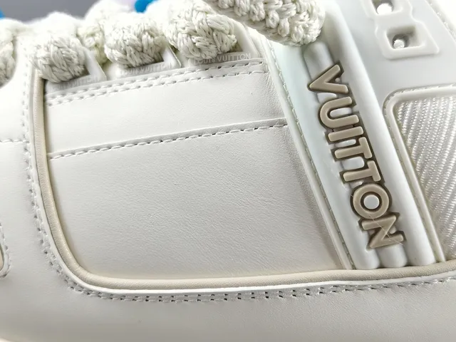 Louis Vuitton Run Away White Beige Platform Sole Monogram-Molded Midsole Chunky Sneakers 8
