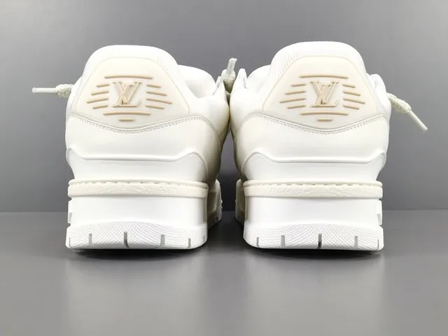 Louis Vuitton Run Away White Beige Platform Sole Monogram-Molded Midsole Chunky Sneakers 17