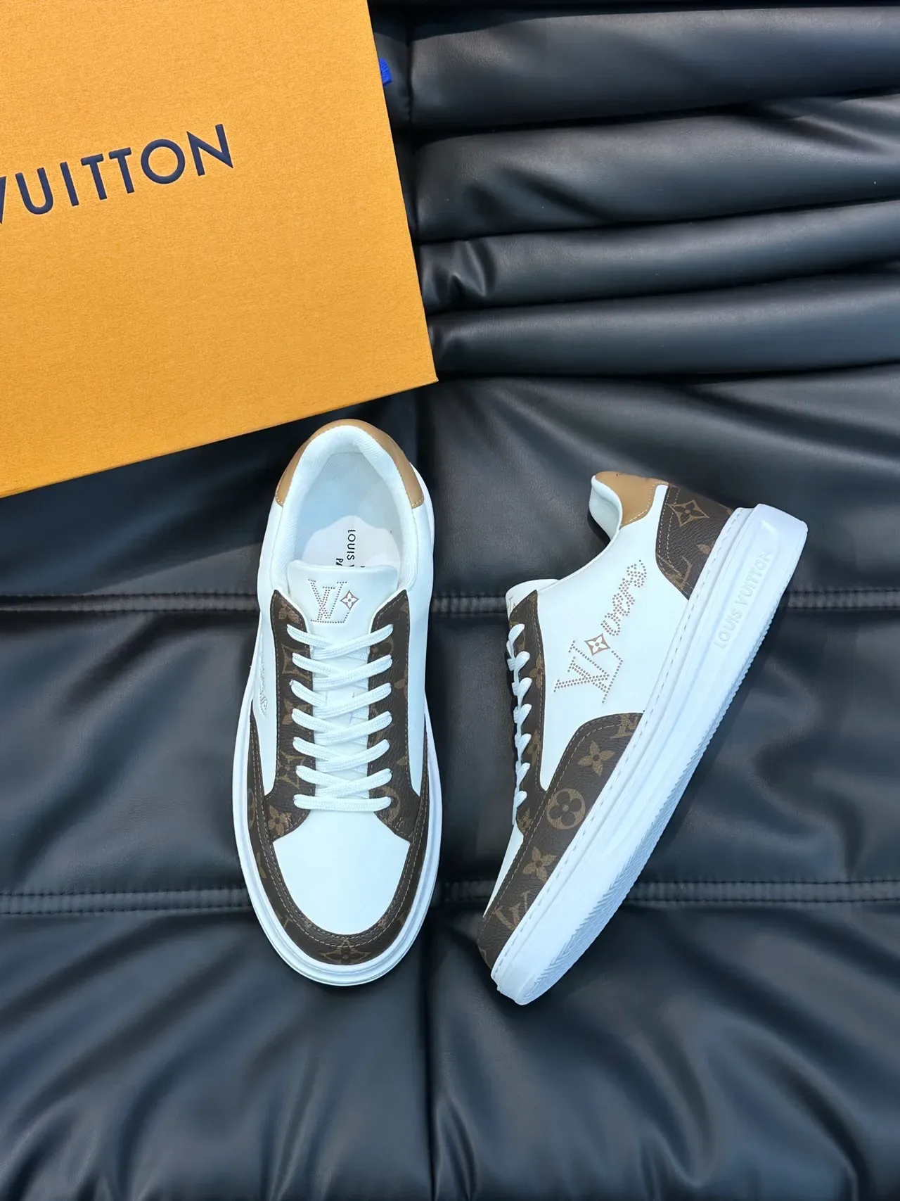 Louis Vuitton Run Away White Brown Monogram Lifestyle Sneakers 4