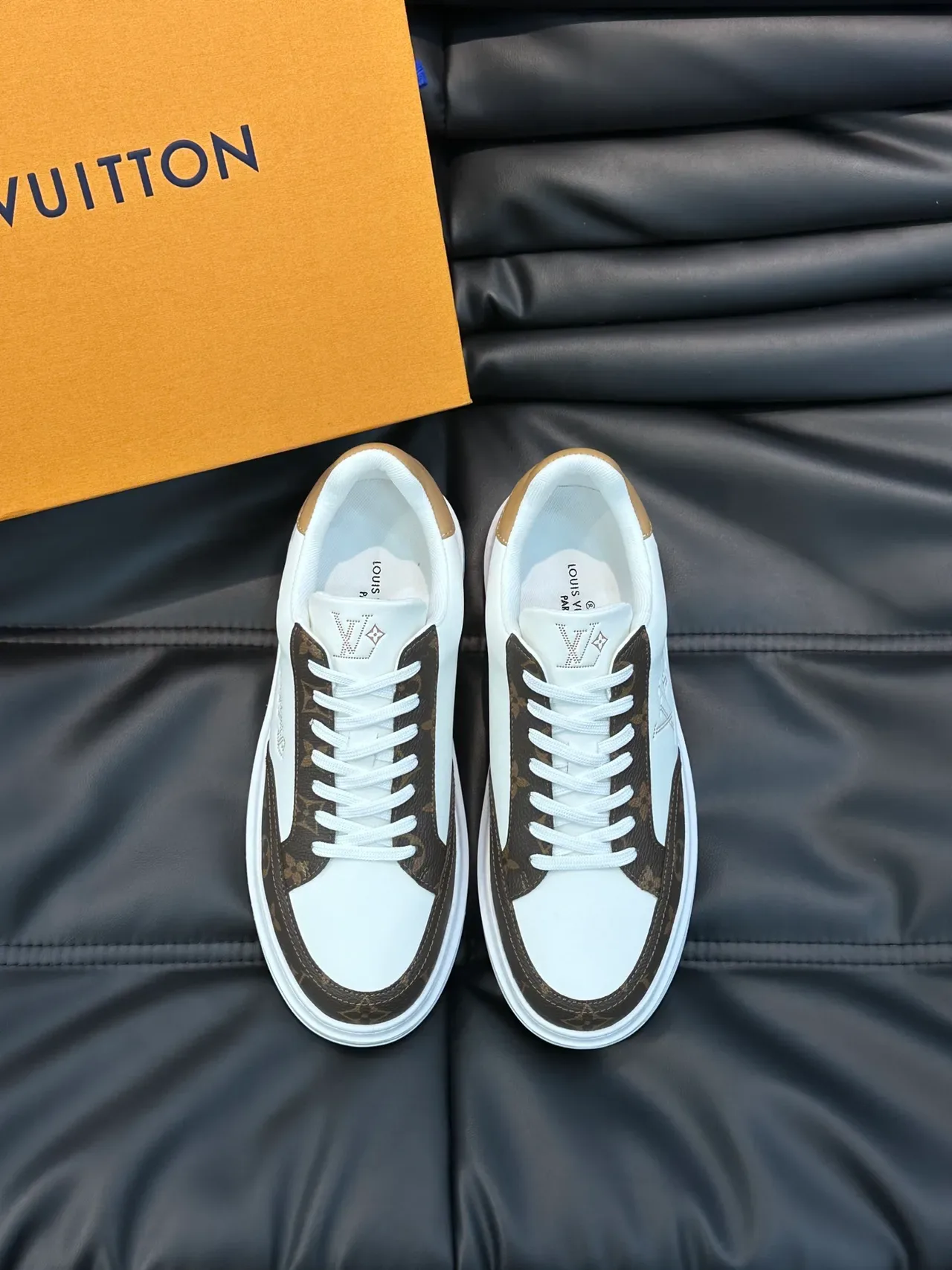 Louis Vuitton Run Away White Brown Monogram Lifestyle Sneakers 5