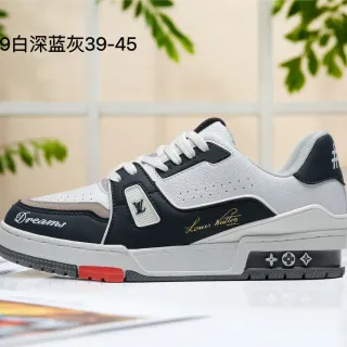 Louis Vuitton Run Away White Deep Navy Gray Lifestyle Sneakers
