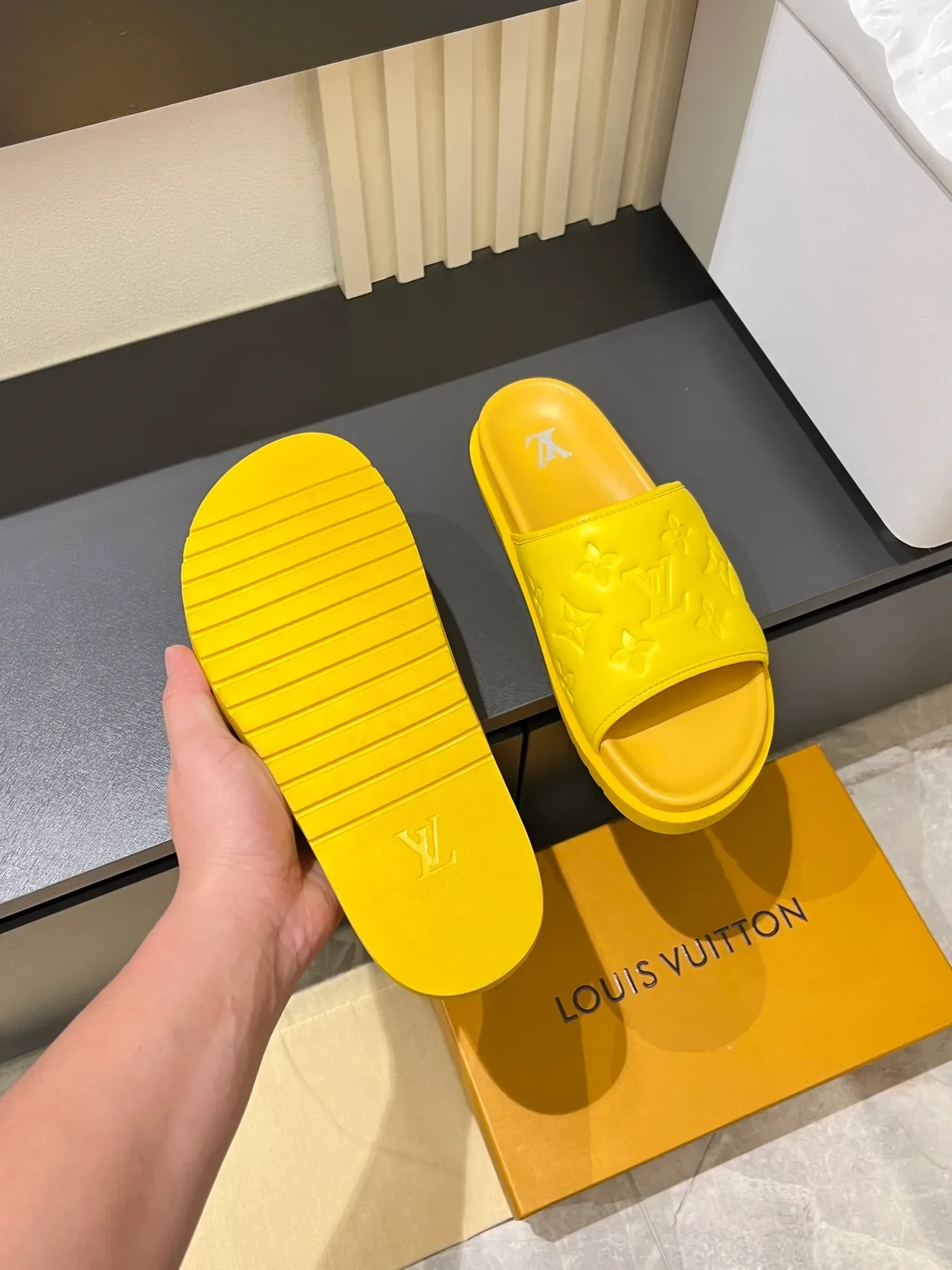 Louis Vuitton Slide Embossed Monogram Slippers 2