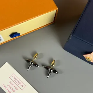 Louis Vuitton Spiked Star Two-Tone Stud Earrings