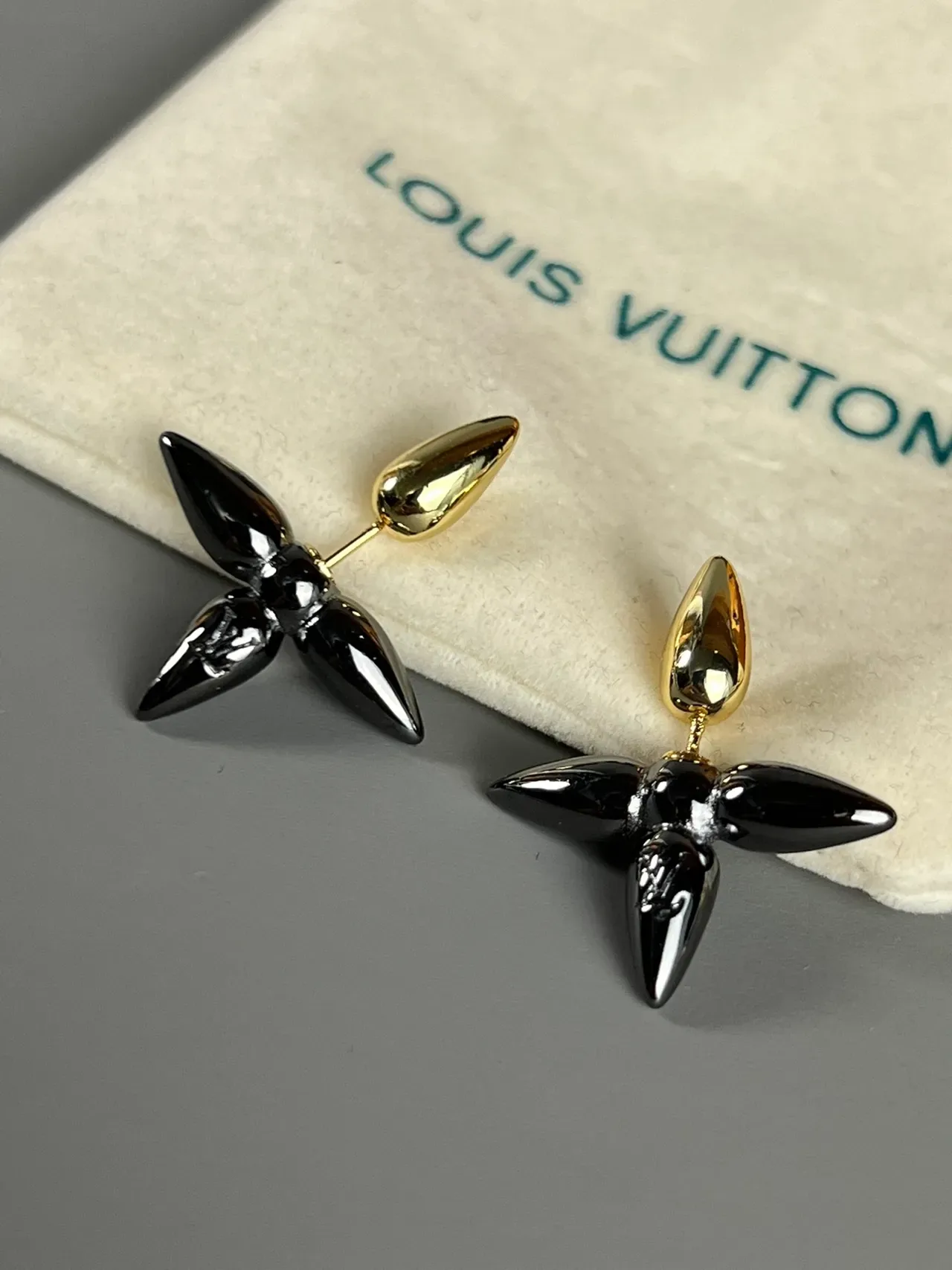 Louis Vuitton Spiked Star Two-Tone Stud Earrings 2