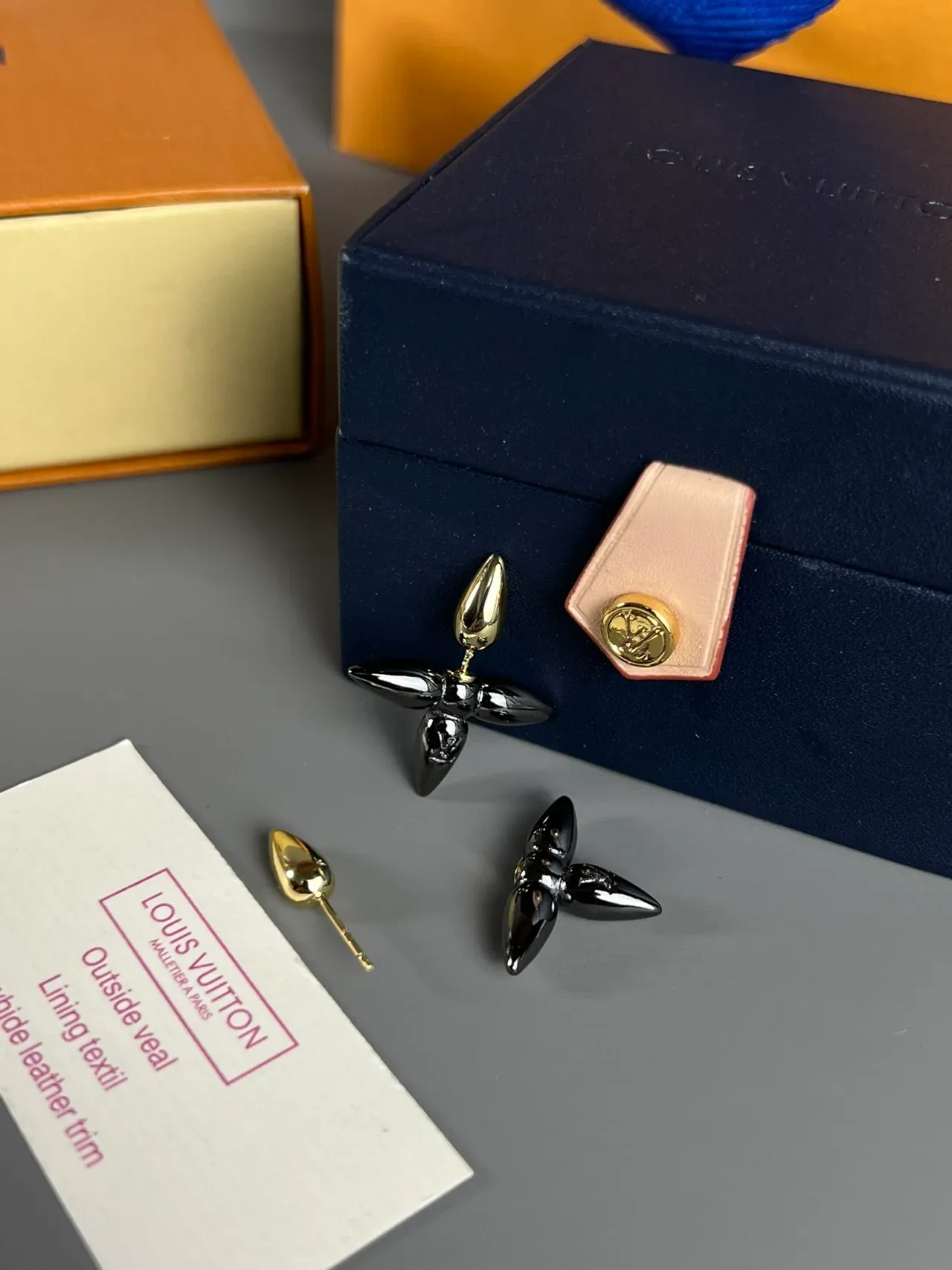 Louis Vuitton Spiked Star Two-Tone Stud Earrings 4