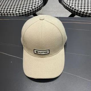 Louis Vuitton Textured Cream Baseball Cap
