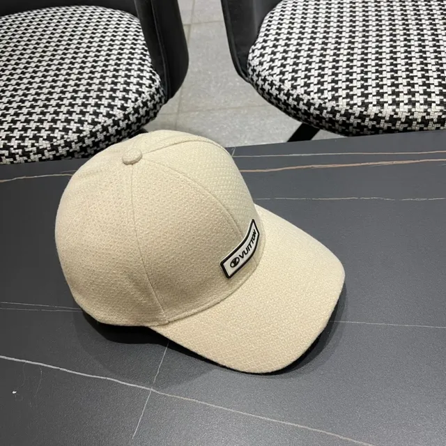 Louis Vuitton Textured Cream Baseball Cap 8