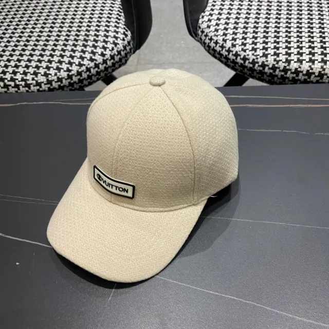 Louis Vuitton Textured Cream Baseball Cap 9