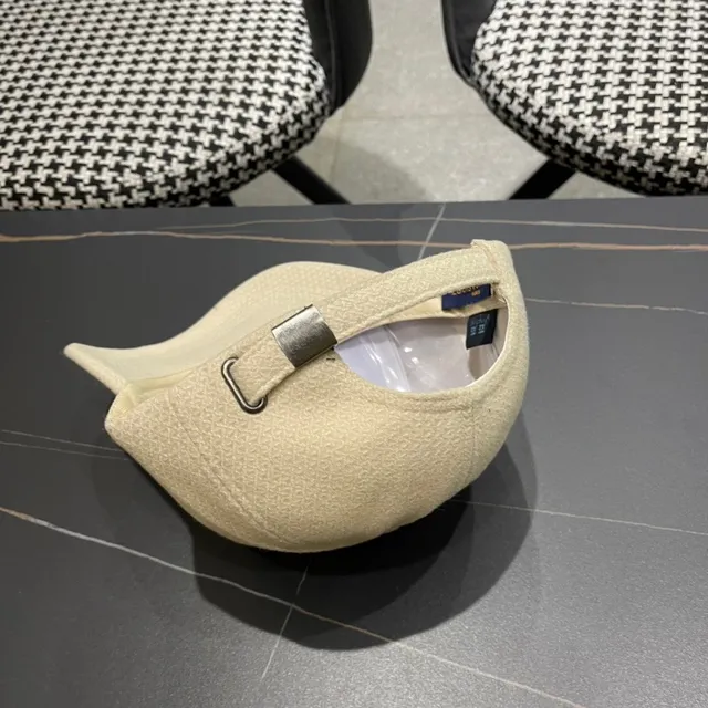 Louis Vuitton Textured Cream Baseball Cap 10