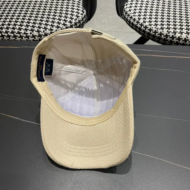 Louis Vuitton Textured Cream Baseball Cap 11