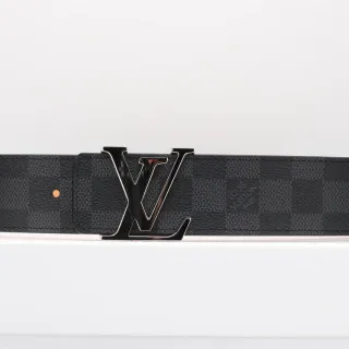 Louis Vuitton Turnlock Damier Graphite Leather Belt