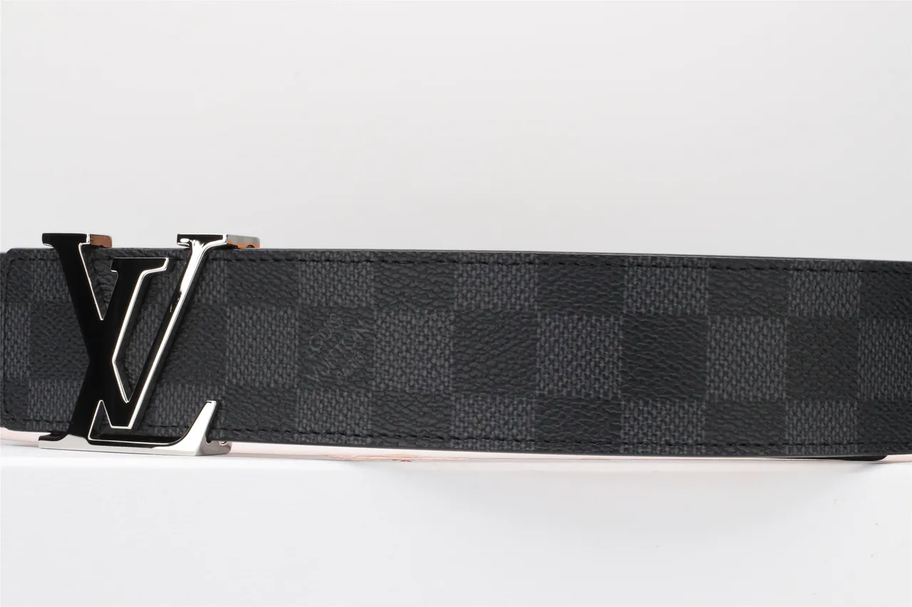 Louis Vuitton Turnlock Damier Graphite Leather Belt 7