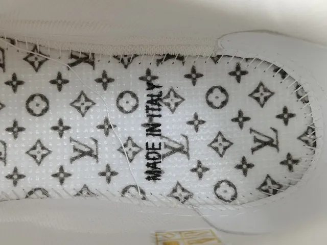 Louis Vuitton White Red Polka-Dot Paneling Perforated Leather Upper Lifestyle Sneakers 2