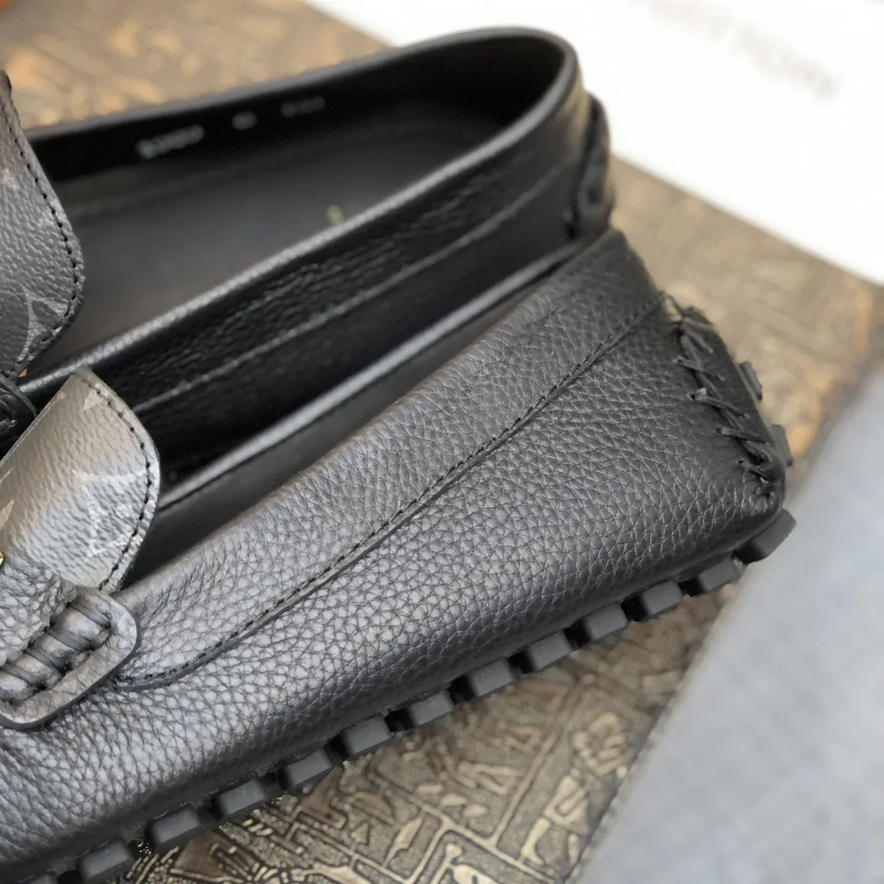 Louis Vuitton WW Loafer Black and Gray Monogram Leather Loafers 2