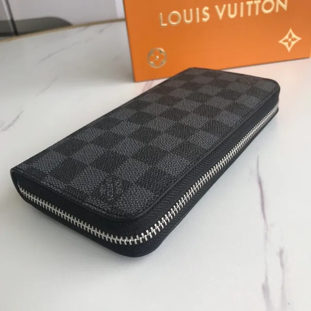 Louis Vuitton Zippy Wallet Damier Graphite Long Wallet 4