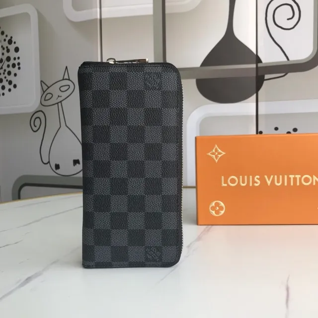 Louis Vuitton Zippy Wallet Damier Graphite Long Wallet 7