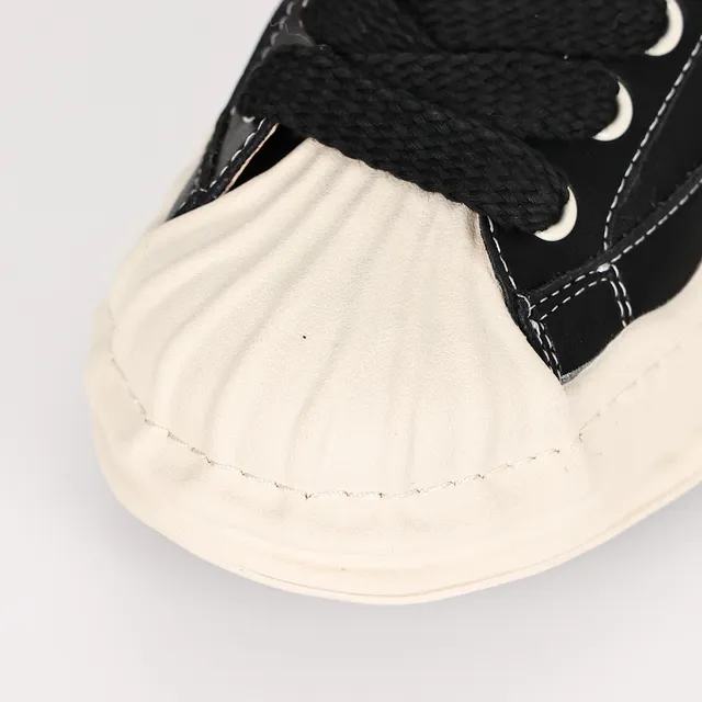 MMY Blakey Noir et crème col Shearling sneakers lifestyle 5