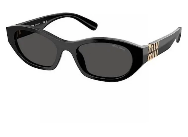 Miu Miu Arcadie Noir Or Silhouette Oeil de Chat Cadre en Acétate Lunettes de Soleil 2