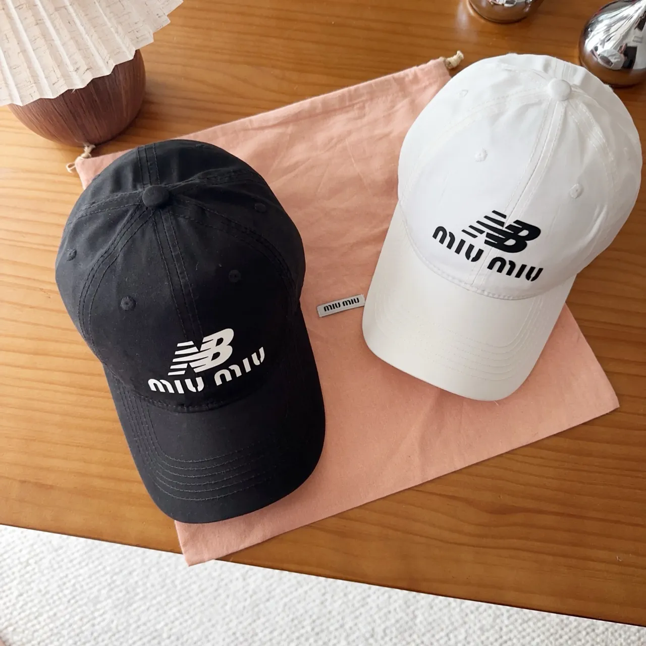 Miu Miu Embroidered Logo Black Baseball Cap 2