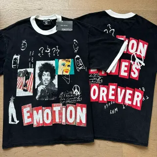 Camiseta ringer gráfica Mixed Emotion Emotion Forever