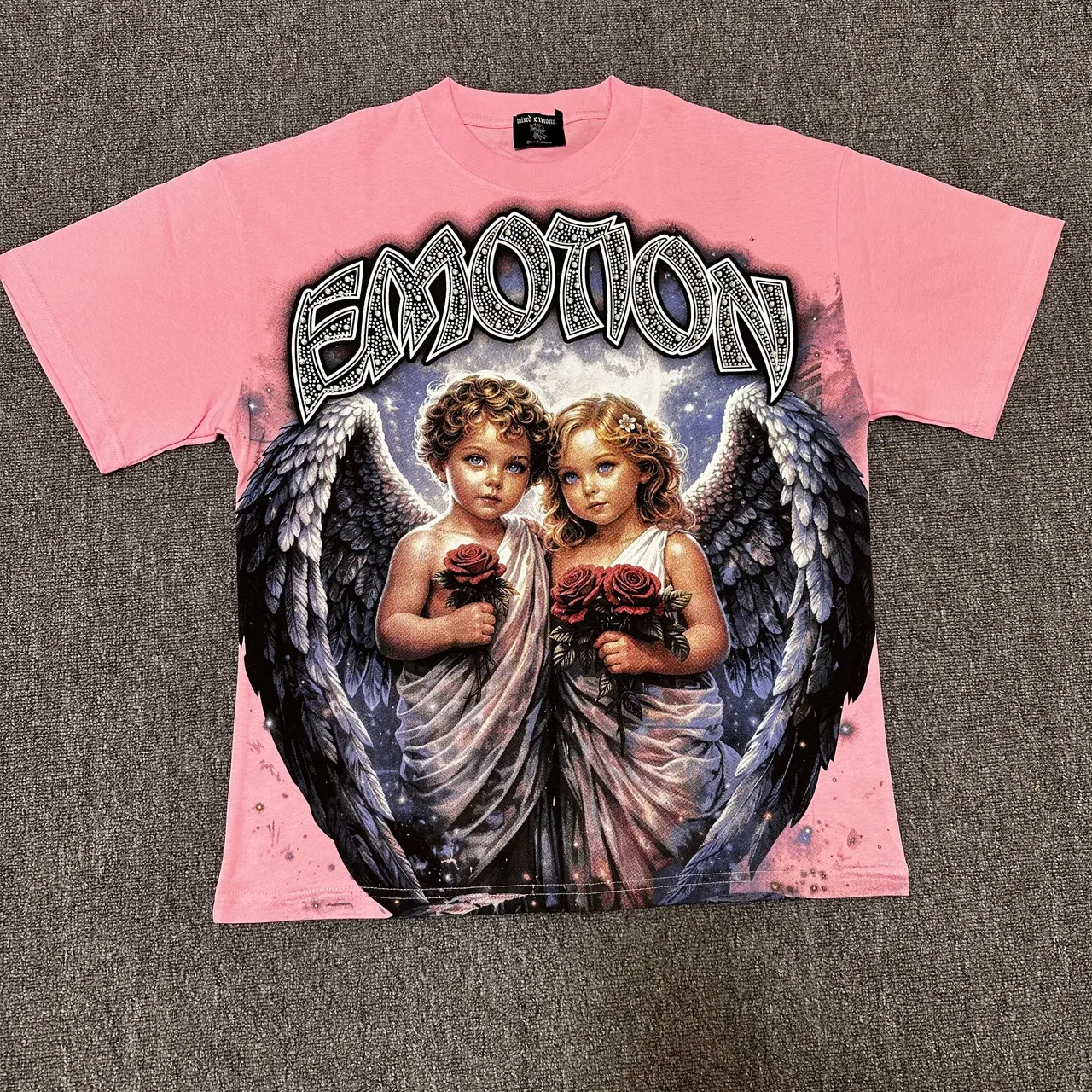 Mixed Emotion Graphic Print Crew Neck T-Shirt 3