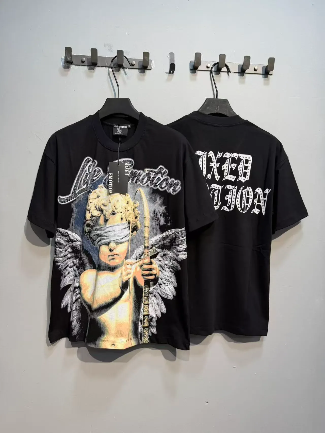 Mixed Emotion Life Emotion Cherub Graphic T-Shirt 8