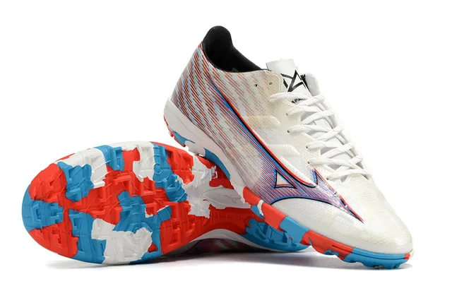 Mizuno Multicolor Lightweight Synthetic Upper Multi-Color Geometric Pattern Artificial-Grass Soccer Shoes 5
