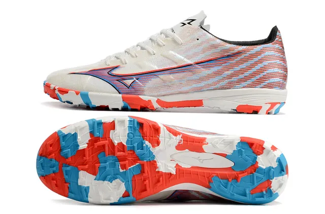 Mizuno Multicolor Lightweight Synthetic Upper Multi-Color Geometric Pattern Artificial-Grass Soccer Shoes 9