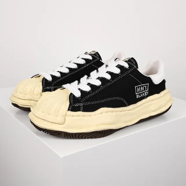 MM6 Maison Margiela Black Cream Layered Foam Lifestyle Sneakers 2